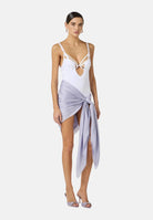 ELISABETTA FRANCHI Pashmina lilla da donna con logo SC14F61E2 EV7 ELISABETTA FRANCHI 