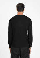 ARMANI EXCHANGE Maglioncino girocollo nero da uomo con motivo monogram XM000878AF11982 UC001 ARMANI EXCHANGE 