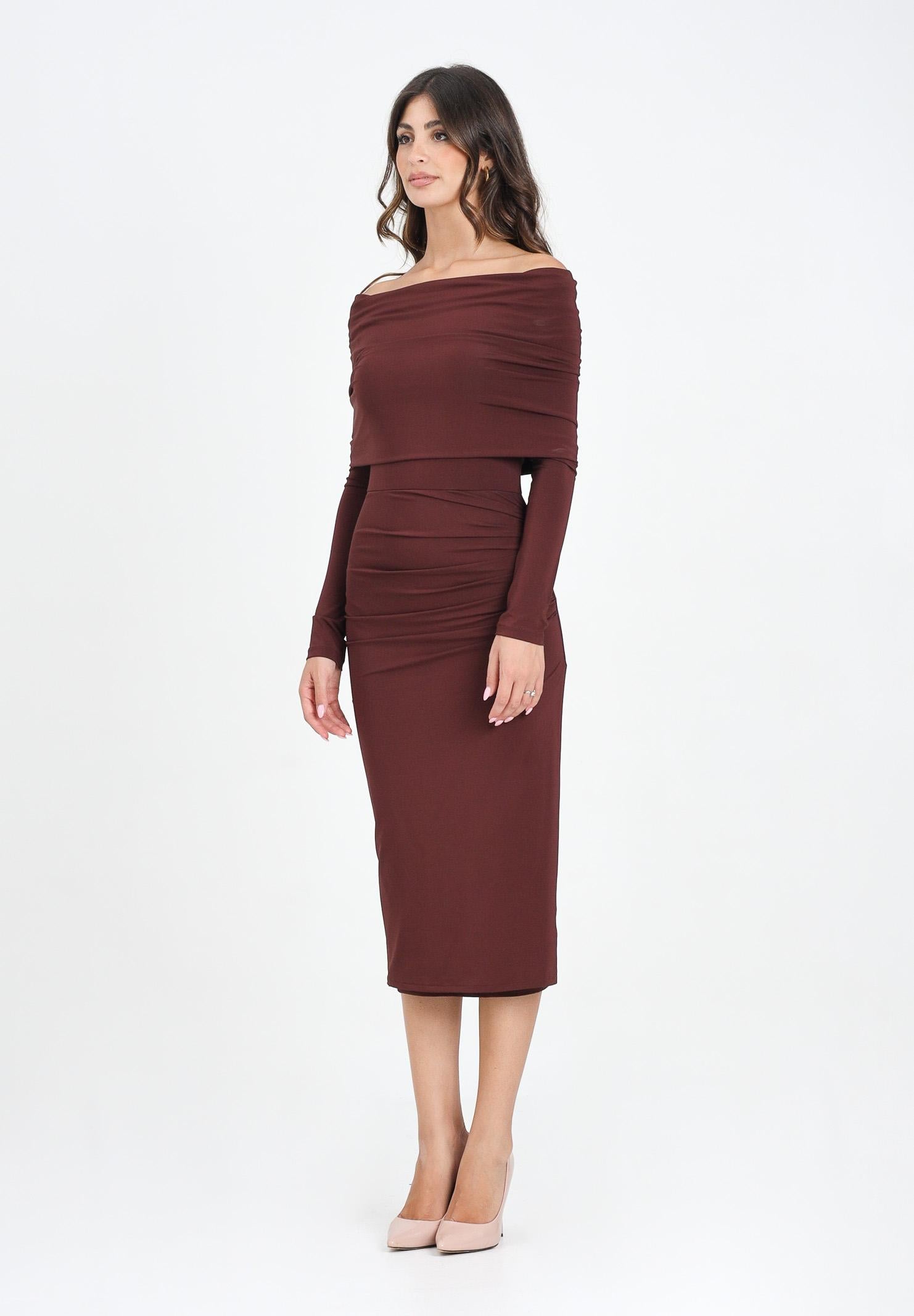 MAX MARA Abito midi bordeaux da donna 2526626051600 002 MAX MARA 