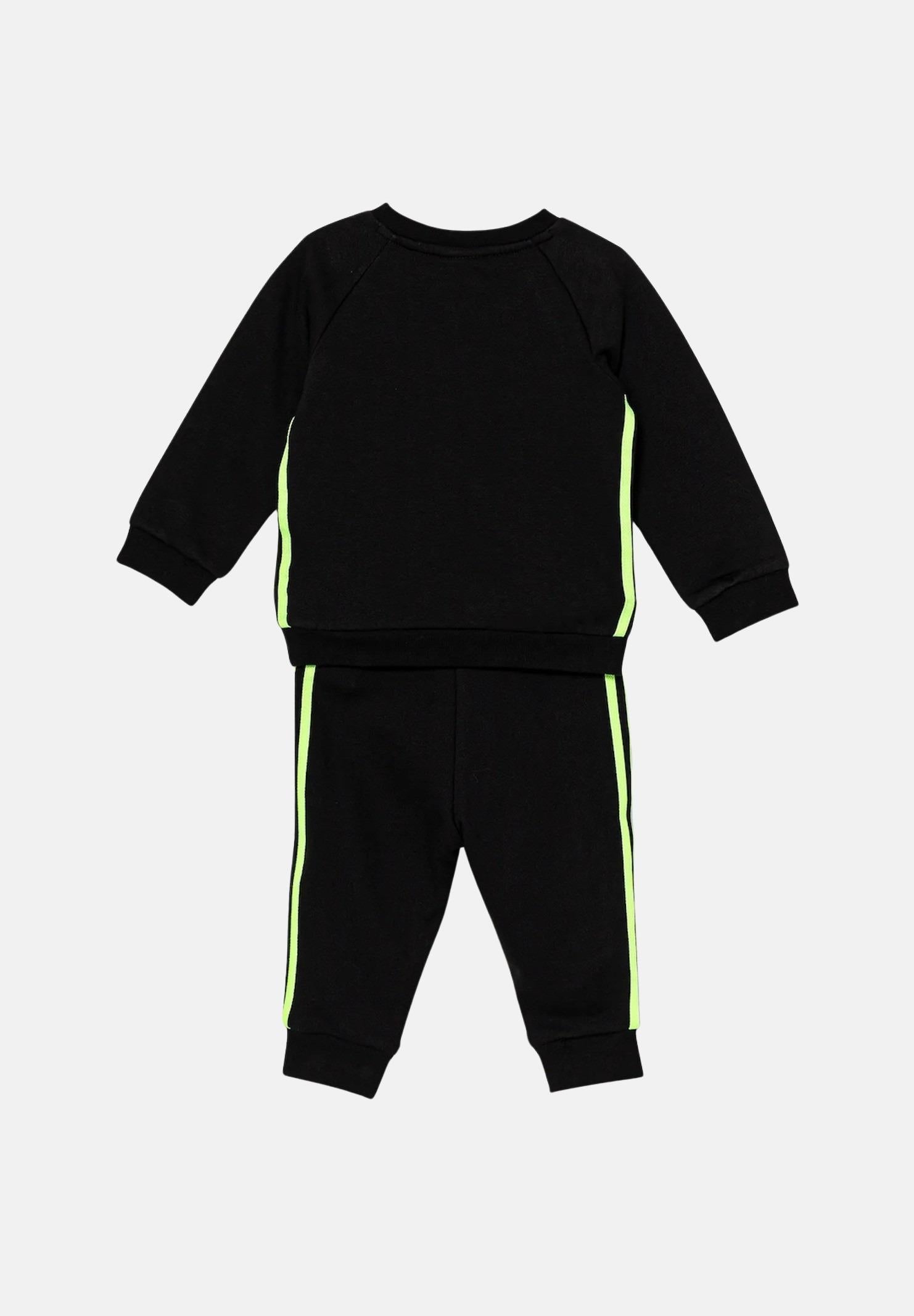 ADIDAS ORIGINALS Tuta Crew nera da neonato JW5310 . ADIDAS ORIGINALS 