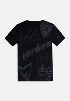 T-shirt a manica corta nera per bambino e bambina con grafiche logo 95D525 023 JORDAN 