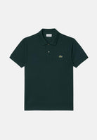 LACOSTE Polo verde scuro per uomo e donna con patch logo coccodirllo 1212 AFK LACOSTE 