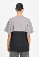 MAISON MARGIELA T-shirt a manica corta nera e grigia per donna, ragazzi e bambini caratterizzata da una costruzione re-cut M60876MM04I M6C37 MAISON MARGIELA 