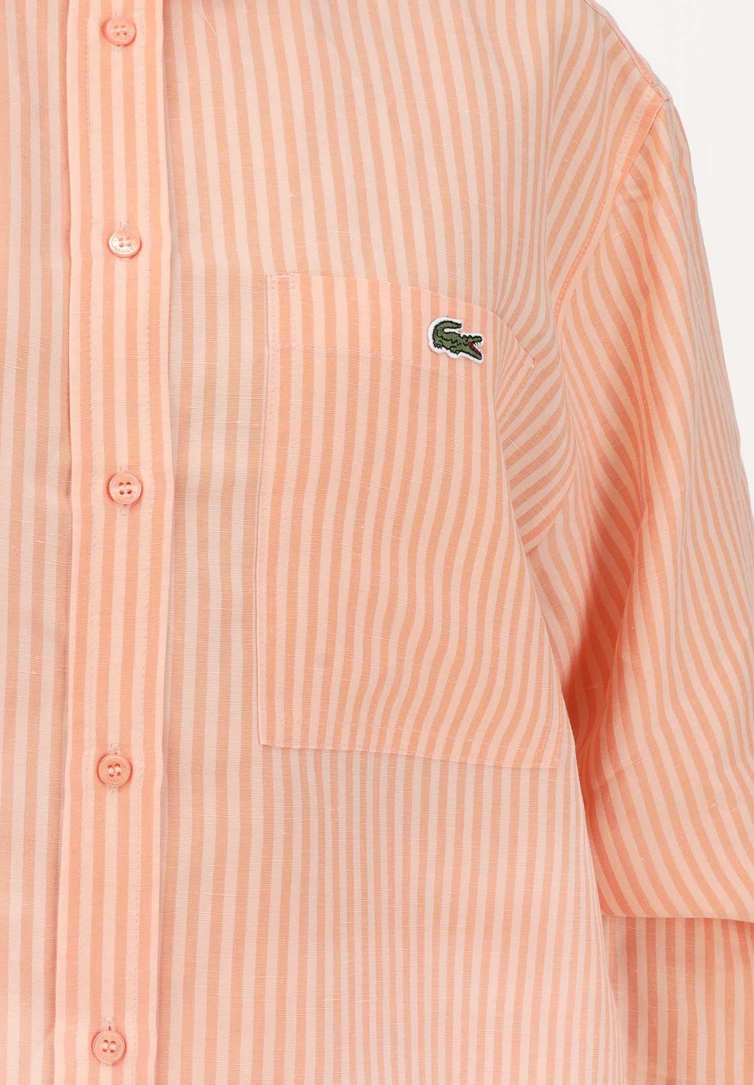 LACOSTE Camicia a manica lunga arancio da donna CF1429 4HI LACOSTE 