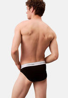 CALVIN KLEIN  Set composto da tre slip neri da uomo con vita elastica logata 000NB3962A UB1 CALVIN KLEIN 
