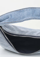 CALVIN KLEIN Borsa a spalla in denim chiaro da donna con logo LV04F3207G VGO CALVIN KLEIN 