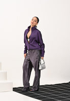 ADIDAS ORIGINALS Pantalone sportivo Firebird Adicolor Metallic grigio da uomo JW5959  ADIDAS ORIGINALS 