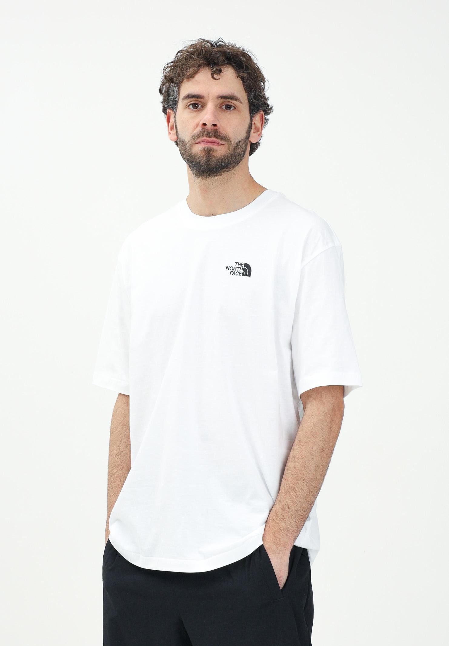 THE NORTH FACE T-shirt a manica corta Simple Dome bianca da uomo NF0A87NRFN41 . THE NORTH FACE 