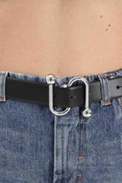 SPORTMAX Cintura nera da donna in vitello liscio con fibbia a S 2612501021600 001 SPORTMAX 