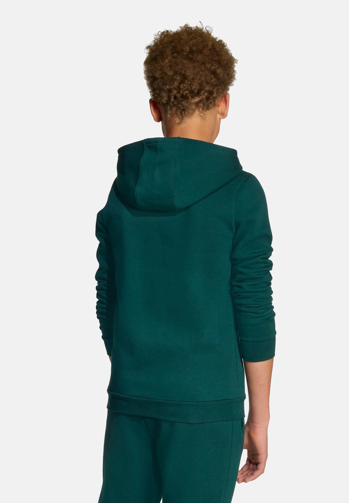 ADIDAS ORIGINALS Felpa con cappuccio French Terry verde per bambino e bambina JX2742  ADIDAS ORIGINALS 