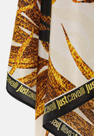 JUST CAVALLI Foulard bianco da donna realizzato con una vivace stampa tropicale 80RA2H01ZG321 R79 JUST CAVALLI 