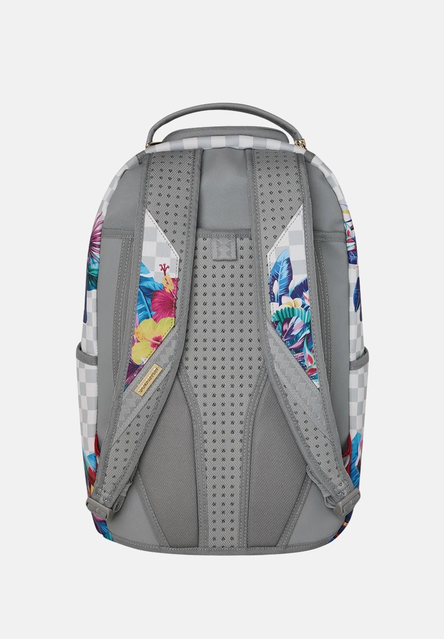 SPRAYGROUND Zaino Flowering Jungle Shark bianco e grigio per uomo e donna 910B8625NSZ . SPRAYGROUND 