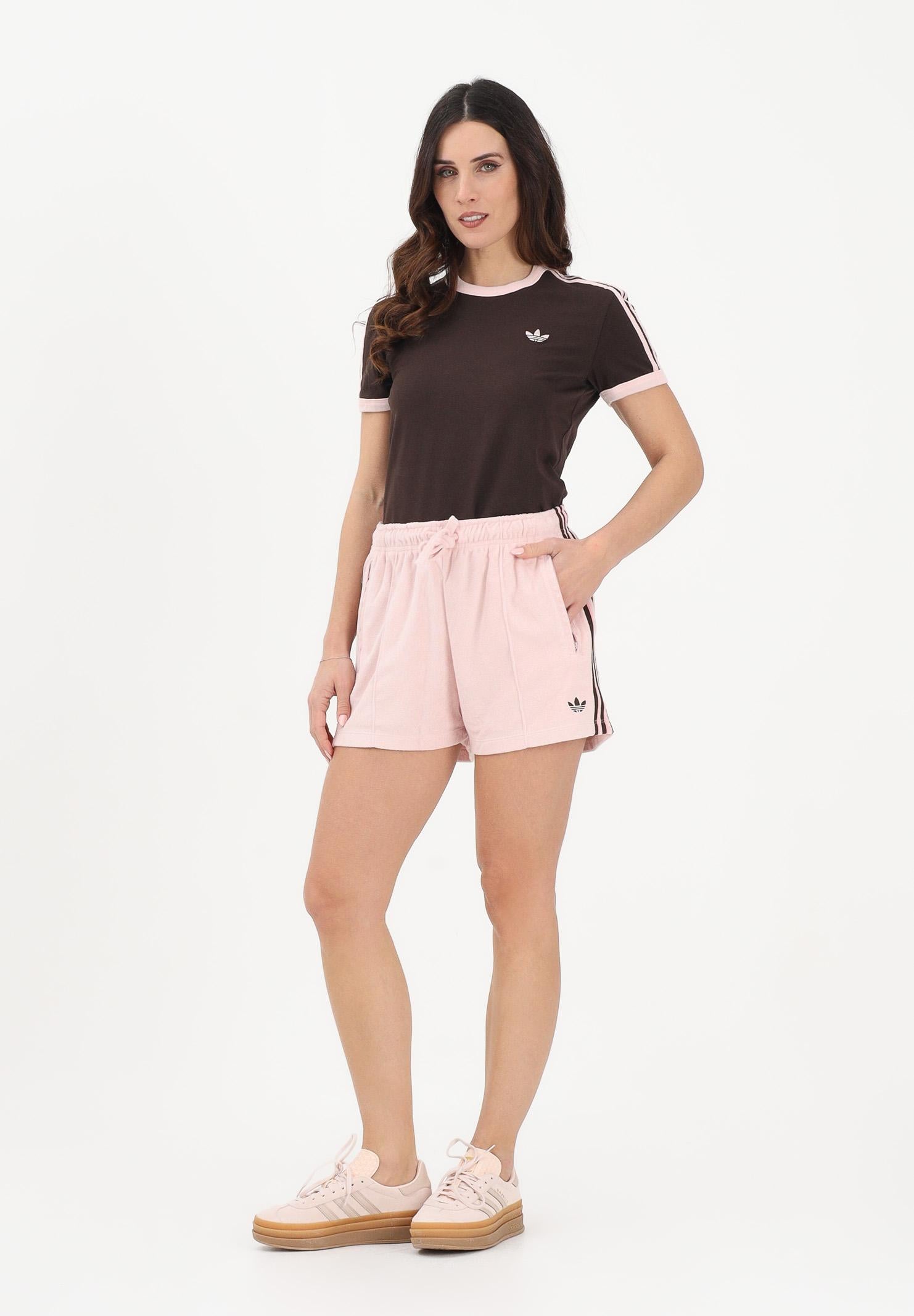 ADIDAS ORIGINALS Shorts sportivo Terry Towel Firebird rosa da donna KD1396 . ADIDAS ORIGINALS 