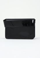 BLAUER Borsa a mano in vernice lucida nera da donna con logo F5MIN01LUXMIG BLK BLAUER 