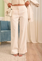 ARMANI EXCHANGE Pantalone panna da donna con piega XW000660AF16142 U1003 ARMANI EXCHANGE 