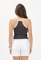 NEW BALANCE Canotta Cotton Racer grigia da donna WT61A83HABR . NEW BALANCE 