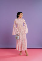 ODI ODI Abito midi rosa da donna realizzato in pizzo floreale ARBOREA110S6 G8 ODI ODI 
