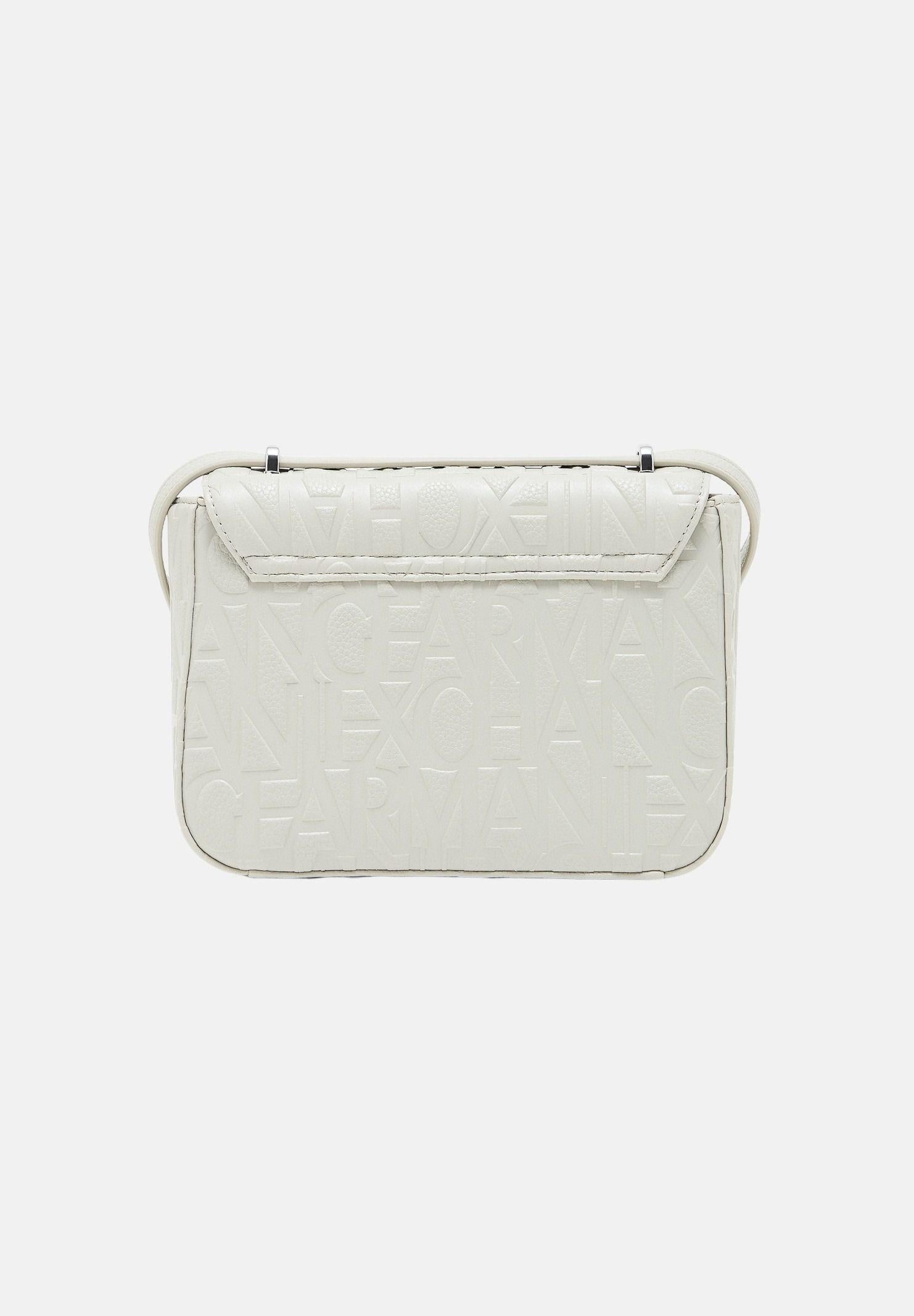 ARMANI EXCHANGE Borsa a tracolla bianca da donna con logo XW001577AF15774 U0011 ARMANI EXCHANGE 
