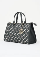 ARMANI EXCHANGE Borsa a mano verde da donna con motivo geometrico e charm con logo XW000400AF17155 M7021 ARMANI EXCHANGE 