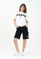BARROW Shorts sportivo nero per donna, ragazzi e bambini con stampa logo S5BKJUBE084 110 BARROW 