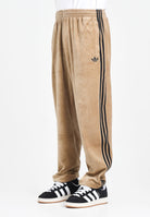 ADIDAS ORIGINALS Pantalone sportivo SST Adicolor Velour beige da uomo JX1556 . ADIDAS ORIGINALS 