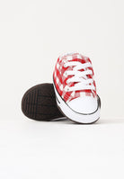 CONVERSE Scarpe da culla Chuck Taylor All Star Cribster Checkered rosse da neonato A13196C  CONVERSE 