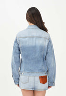 DSQUARED2 Giubbotto di jeans in denim chiaro per donna, ragazzi e bambini con logo DQ3240D0AF3 DQ01 DSQUARED2 