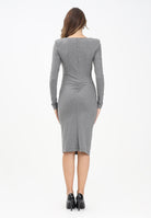 PINKO Abito midi grigio da donna 106126A2ZU I76 PINKO 
