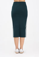 ADIDAS ORIGINALS Gonna midi Adicolor Knit 3-Stripes verde da donna JW2662  ADIDAS ORIGINALS 