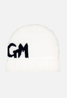 Berretto di lana crema per donna e bambina con ricamo logo F4MSJUHT077 013 MSGM 