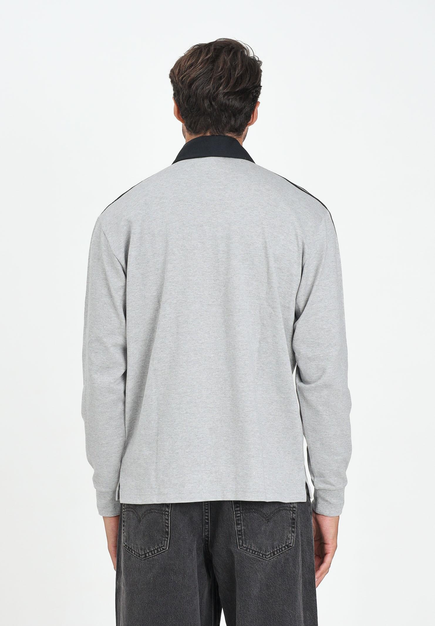 ADIDAS ORIGINALS Polo a manica lunga Adicolor grigia da uomo JY1399  ADIDAS ORIGINALS 