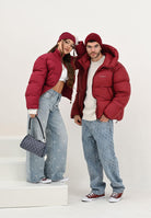 ARMANI EXCHANGE Piumino bordeaux da uomo con logo XM001115AF16589 UA328 ARMANI EXCHANGE 