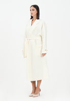 ELISABETTA FRANCHI Cappotto a vestaglia in panno panna da donna CP68D56E2 DZ9 ELISABETTA FRANCHI 