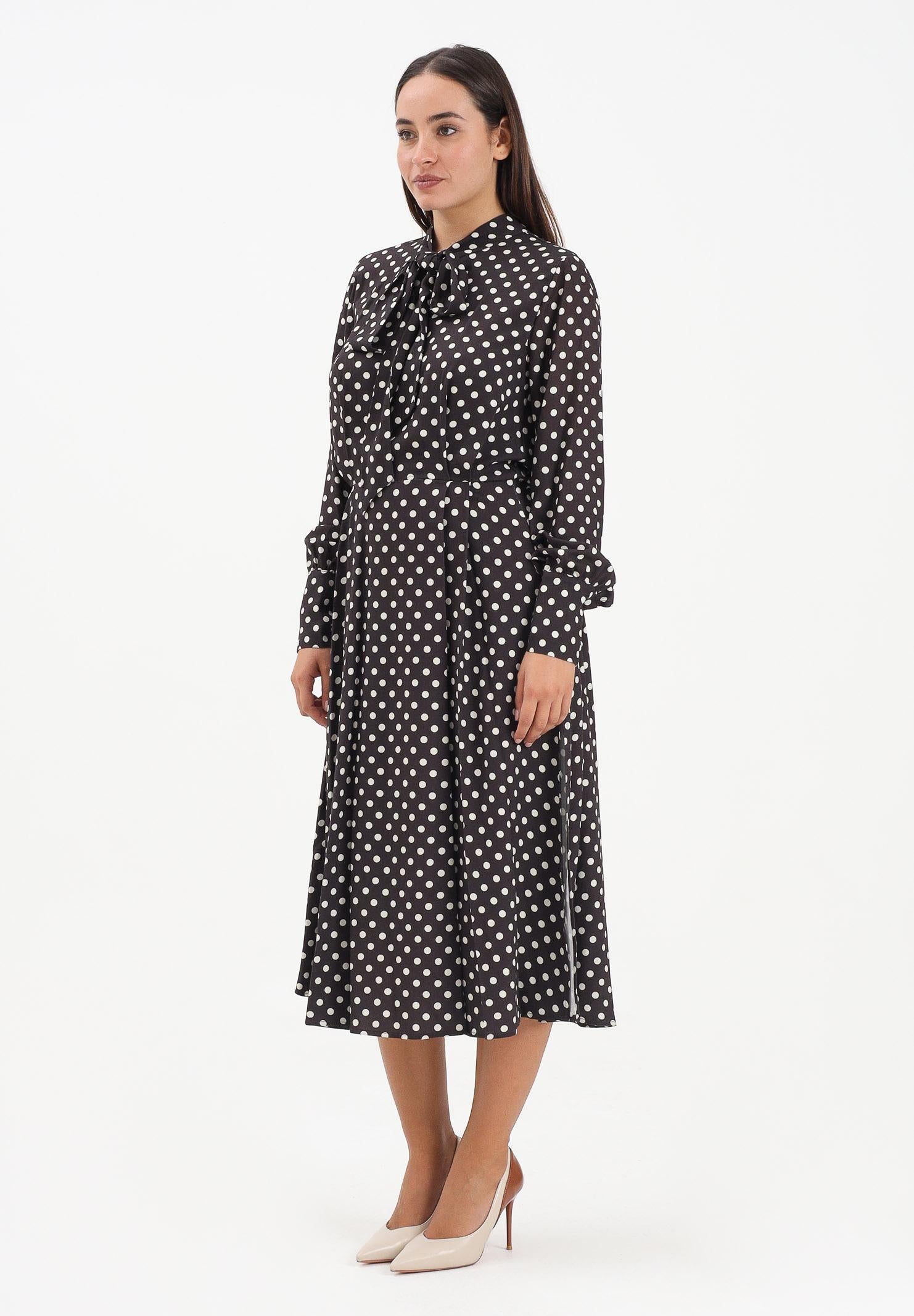 MAR DE MARGARITAS Abito midi Georgia moro da donna con fantasia a pois MMABW01293 MA57 Mar de margaritas 