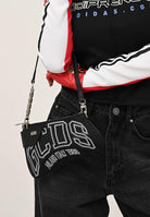 GCDS Borsa a spalla nera da donna con logo GCDSMCN001 99 GCDS 