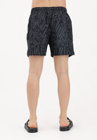 NIKE Shorts mare nero da uomo con stampa Swoosh NESSG572 001 NIKE 