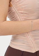 ELISABETTA FRANCHI Top elegante nude da donna con zip laterale CN00962E2 EA1 ELISABETTA FRANCHI 