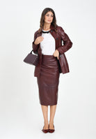 MAX MARA Gonna a tubino TAIGA bordeaux da donna 2526406011600 001 MAX MARA 