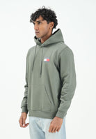 TOMMY JEANS Felpa con cappuccio verde da uomo DM0DM20738MRH . TOMMY JEANS 