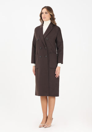 VICOLO Cappotto lungo marrone da donna TF0001 FU69 VICOLO 