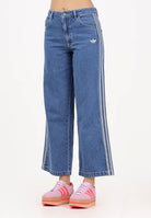 ADIDAS ORIGINALS Jeans Adicolor Denim 3-Stripes in denim chiaro da donna JD2574  ADIDAS ORIGINALS 