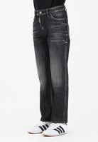 DSQUARED2 Jeans dritti Boss 10 in denim nero per donna, bambino e bambina DQ2241D0ABS DQ02 DSQUARED2 