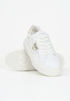 PINKO Sneakers bianche da donna con logo Pinko Love Birds SS0041P087Z1B  PINKO 