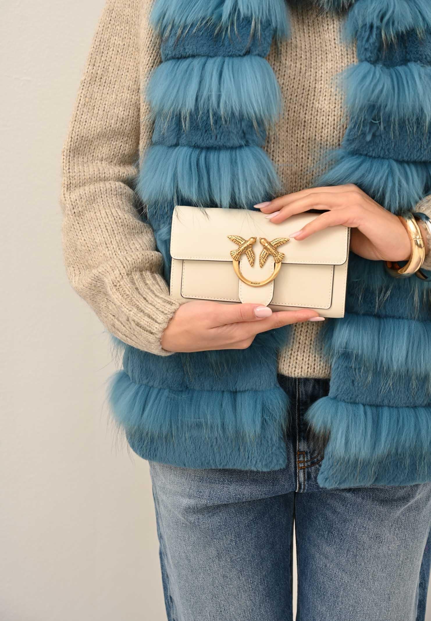 PINKO Pochette Love Bag panna da donna 100062A0F1 Z14Q PINKO 