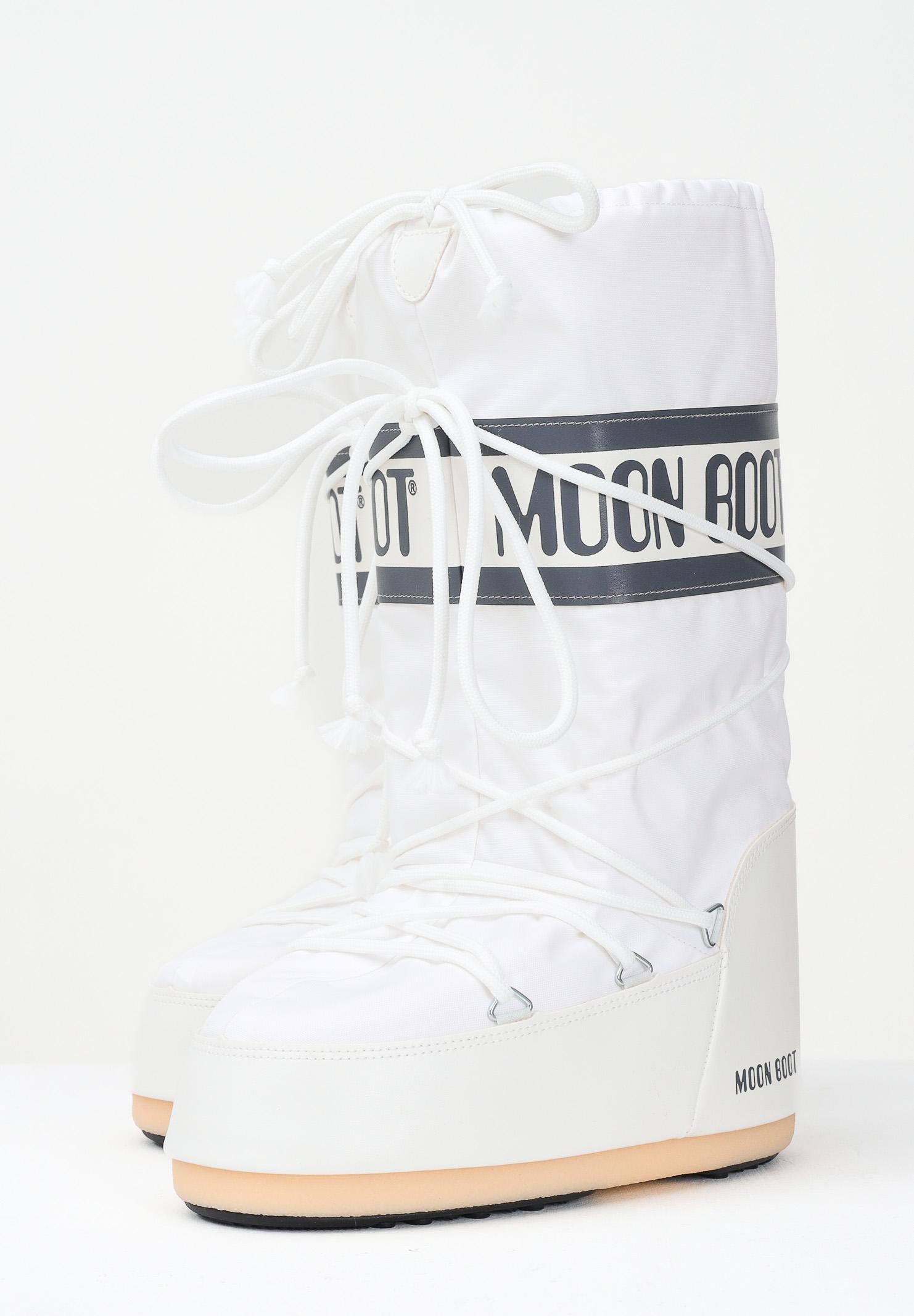 MOON BOOT Stivali da neve ICON bianchi per uomo e donna 80D1400440 A001 MOON BOOT 