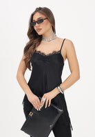 VICOLO Sottogiacca nero da donna con pizzo e spacco TAB1703 NE VICOLO 