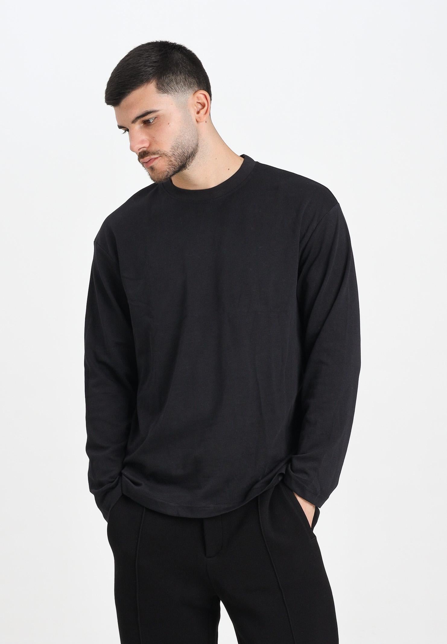 SELECTED HOMME T-shirt a manica lunga nera da uomo 16097847 Black SELECTED HOMME 