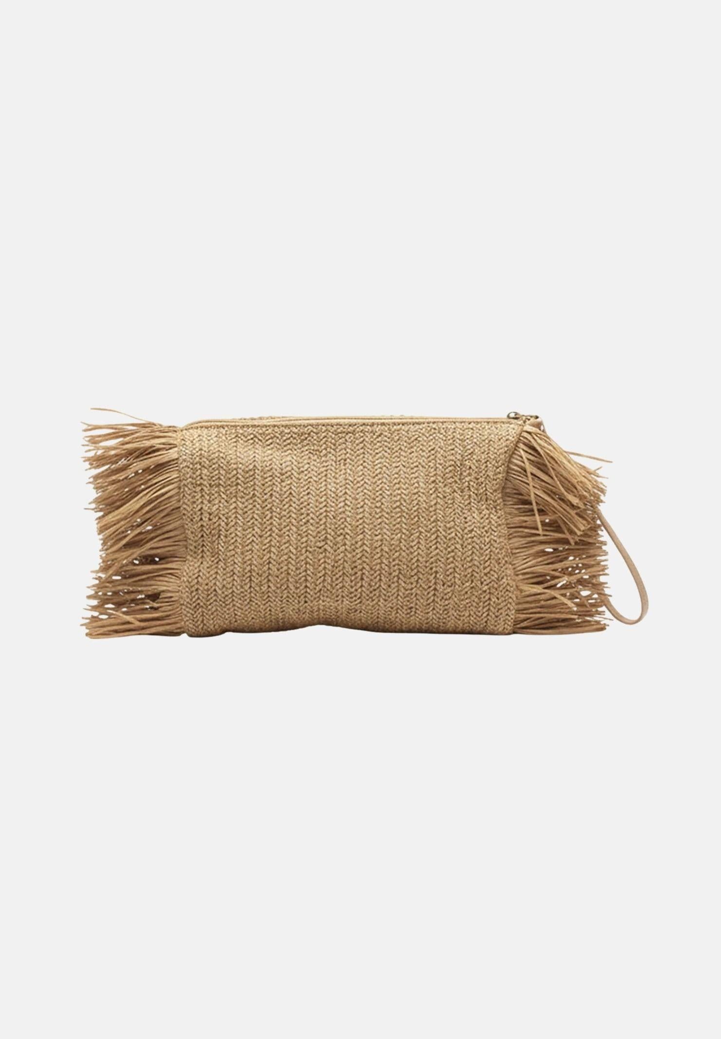 F**K Pochette in rafia beige da donna FA26-SW0050BG . F**K 