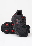 NEW BALANCE Sneakers 9060 nere e rosse per uomo e donna GC9060JR  NEW BALANCE 
