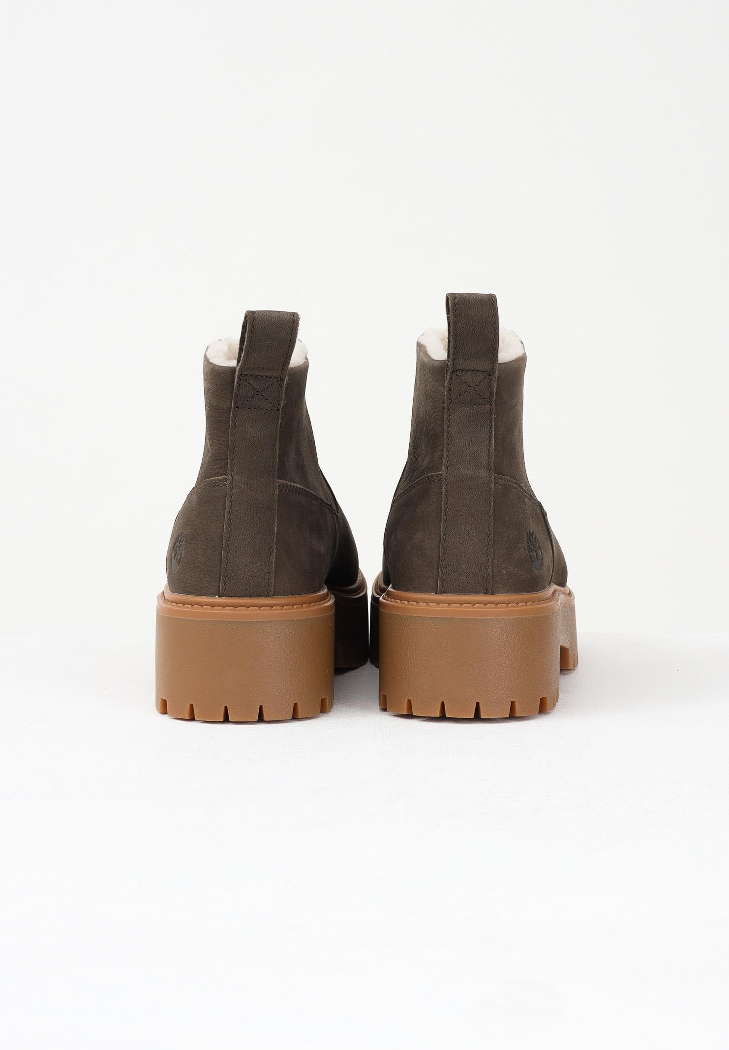 TIMBERLAND Stivaletti foderati con Plateau Stone Street marroni da donna TB0A283GW011 . TIMBERLAND 